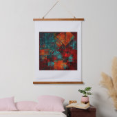 抽象芸術モダンカラフル芸術的型 吊り下げ型タペストリー (寝室)