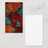 抽象芸術モダンカラフル芸術的型 名刺 (正面/裏面)