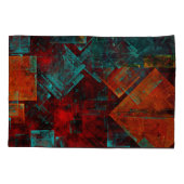 抽象芸術モダンカラフル芸術的型 枕カバー (裏面)