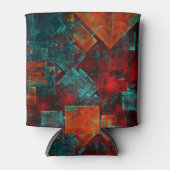 抽象芸術モダンカラフル芸術的型 缶クーラー (正面)