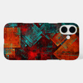 抽象芸術モダンカラフル芸術的型 Case-Mate iPhoneケース (裏面 (横))