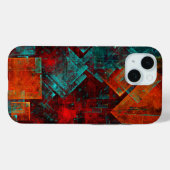 抽象芸術モダンカラフル芸術的型 Case-Mate iPhoneケース (裏面 (横))