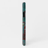 抽象芸術モダンカラフル芸術的型 iPhoneケース (右側)