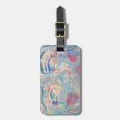 抽象芸術モダンカラフル「ファンシー」ラゲージタグ ラゲッジタグ (正面縦)