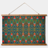 抽象芸術モダンカラフル 吊り下げ型タペストリー (正面)