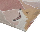 抽象芸術モダンキツネ&ザヒルズ カッティングボード (角)