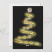 抽象芸術モダンクリスマスカードトナカイ金ゴールドブラック シーズンカード (裏面)