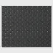 抽象芸術モダンクリスマスツリーブラックホリデーギフト ラッピングペーパー (フラット)