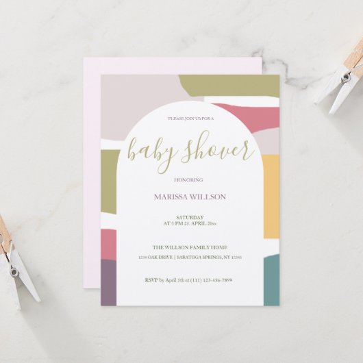 抽象芸術モダンクリーミーな夏のカラースプラッシュ (正面/裏面インサイチュ)