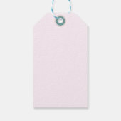 抽象芸術モダンクリーミーな夏のカラースプラッシュ ギフトタグ (裏面)