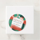 抽象芸術モダングラフィック赤、ピンク+緑の喜び フェイバータグ (インサイチュ)