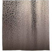 抽象芸術モダングラムシルバーピンク赤面バラ金ゴールド シャワーカーテン (正面)