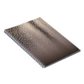 抽象芸術モダングラムシルバーピンク赤面バラ金ゴールド ノートブック (右側)