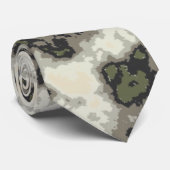 抽象芸術モダングリーングレー斑大理石パターン ネクタイ (ロール)