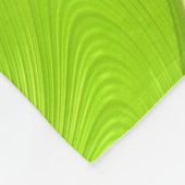 抽象芸術モダングリーンスパイラルフラクタル フリースブランケット (角)