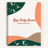 抽象芸術モダングリーンテラコッタヨガスタジオ ノートブック (正面)