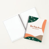 抽象芸術モダングリーンテラコッタヨガスタジオ ノートブック (内部)