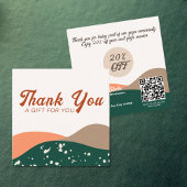 抽象芸術モダングリーンテラコッタヨガ 割引カード