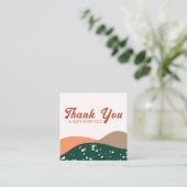 抽象芸術モダングリーンテラコッタヨガ 割引カード (スタンド正面)