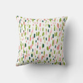 抽象芸術モダングリーンピンクスプレッレス装飾用クッション クッション (裏面)