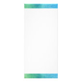 抽象芸術モダングリーン/ブルーフローラロゴウェルネス ラックカード (裏面)