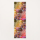 抽象芸術モダンコスモポリタントレンディーアートワーク80s 90 ヨガマット (正面)