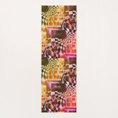 抽象芸術モダンコスモポリタントレンディーアートワーク80s 90 ヨガマット (裏面)