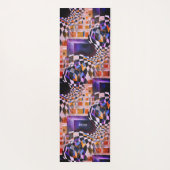 抽象芸術モダンコスモポリタントレンディーアートワーク80s 90 ヨガマット (裏面)