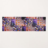 抽象芸術モダンコスモポリタントレンディーアートワーク80s 90 ヨガマット (正面(横))