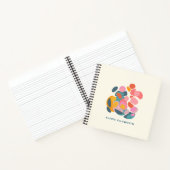 抽象芸術モダンシェイプデザインパーソナライズされた ノートブック (内部)