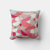 抽象芸術モダンシェイプ(ピンク) クッション (正面)