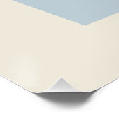 抽象芸術モダンシェード・オブ・ブルー、ミニマルデザイン ポスター (コーナー)