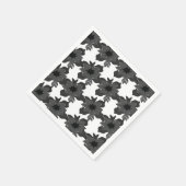 抽象芸術モダンシックエレガントフローラルパターン スタンダードカクテルナプキン (角)