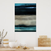 抽象芸術モダンシーケコンテンポラリーープ沿岸美術 ポスター (キッチン)