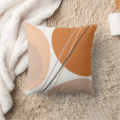 抽象芸術モダンジオパステルブラウンクリームピンク クッション (ブランケット)