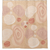 抽象芸術モダンジオメトリの色の変更 シャワーカーテン (正面)