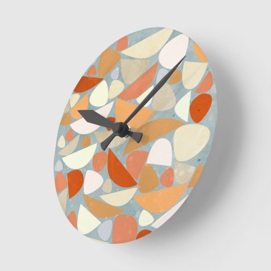 抽象芸術モダンジオメトリアート ラウンド壁時計 (傾斜)