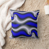 抽象芸術モダンスタイル、黒、白、枕 クッション (ブランケット)