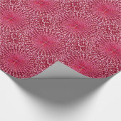 抽象芸術モダンスターバスト、ブルゴーニュとピンク ラッピングペーパー (角)
