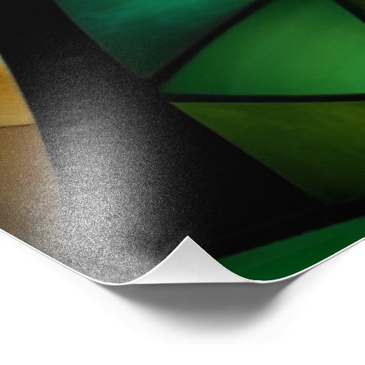 抽象芸術モダンステインガラス フォトプリント            (角)