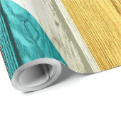 抽象芸術モダンストライプパステルウッド ラッピングペーパー (ロールコーナー)