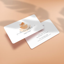 抽象芸術モダンストーンピラミッドヨガスタジオ 名刺