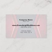 抽象芸術モダンスポーティデザイン |ネイビーブルーレッド 名刺 (裏面)