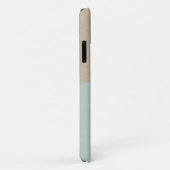 抽象芸術モダンソフトアクアブルークラフトスカンジ素朴 Case-Mate iPhoneケース (裏面/右)