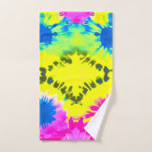 抽象芸術モダンタイ染料 バスタオルセット (ハンドタオル)