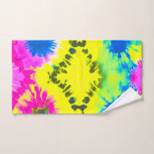 抽象芸術モダンタイ染料 バスタオルセット (ハンドタオル)