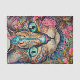 抽象芸術モダンタビー猫 薄葉紙