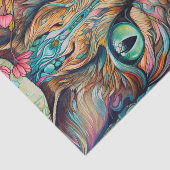 抽象芸術モダンタビー猫 薄葉紙 (詳細)