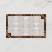 抽象芸術モダンタンとブルー 名刺 (正面)