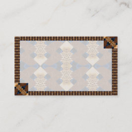 抽象芸術モダンタンとブルー 名刺